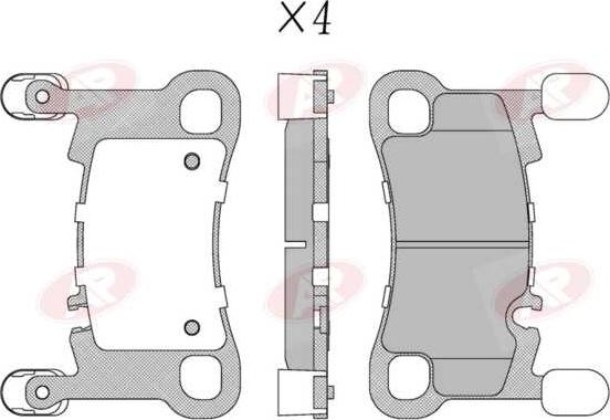 AP-SA 5AP2190 - Set placute frana,frana disc allinparts.ro