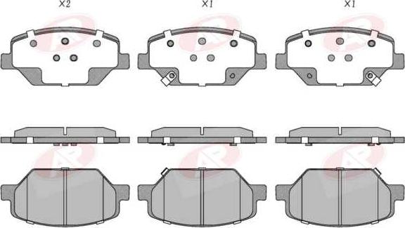 AP-SA 5AP2108 - Set placute frana,frana disc allinparts.ro