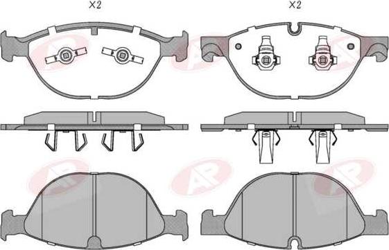 AP-SA 5AP5091 - Set placute frana,frana disc - allinparts.ro