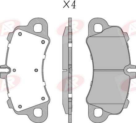 AP-SA 5AP2189 - Set placute frana,frana disc allinparts.ro