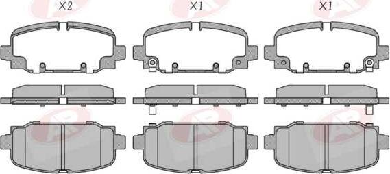 AP-SA 5AP2183 - Set placute frana,frana disc allinparts.ro