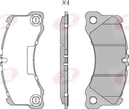 AP-SA 5AP2346 - Set placute frana,frana disc - allinparts.ro