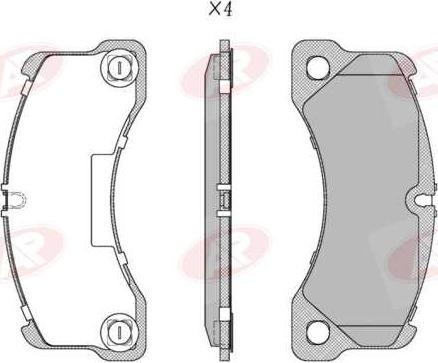 AP-SA 5AP2350 - Set placute frana,frana disc - allinparts.ro