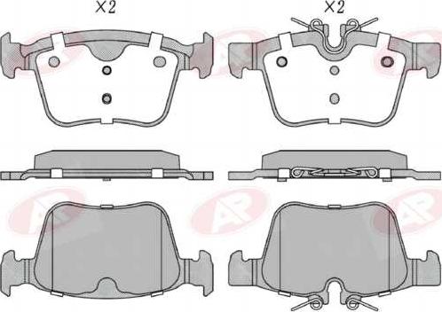 AP-SA 5AP2324 - Set placute frana,frana disc - allinparts.ro