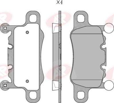 AP-SA 5AP2322 - Set placute frana,frana disc - allinparts.ro