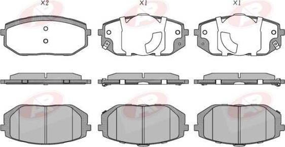 AP-SA 5AP2375 - Set placute frana,frana disc allinparts.ro