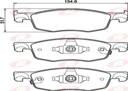 AP-SA 5AP2262 - Set placute frana,frana disc - allinparts.ro