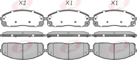 AP-SA 5AP5410 - Set placute frana,frana disc allinparts.ro