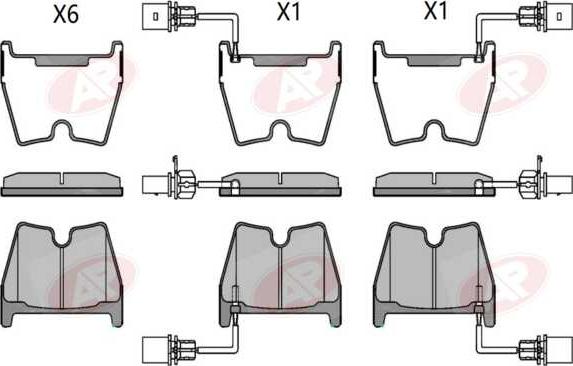 AP-SA 5AP2214 - Set placute frana,frana disc - allinparts.ro
