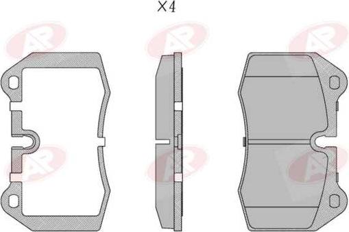 AP-SA 5AP769 - Set placute frana,frana disc - allinparts.ro