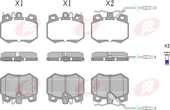 AP-SA 5AP272 - Set placute frana,frana disc allinparts.ro