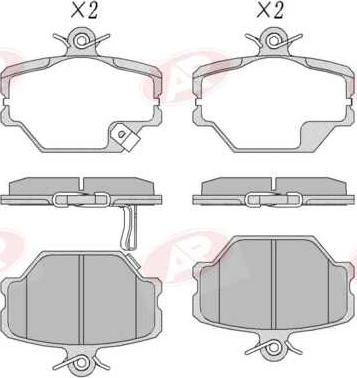 AP-SA 5AP761 - Set placute frana,frana disc allinparts.ro