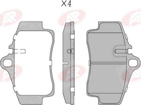 AP-SA 5AP727 - Set placute frana,frana disc - allinparts.ro
