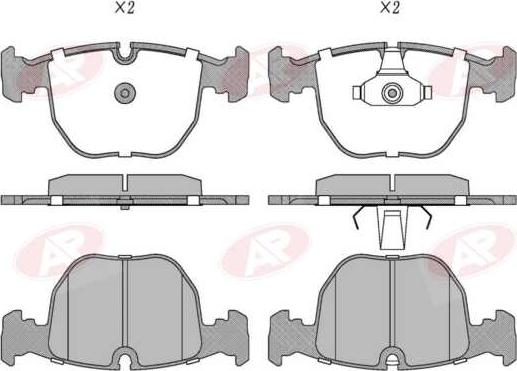 AP-SA 5AP771 - Set placute frana,frana disc allinparts.ro
