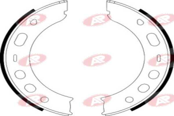 AP-SA A9000 - Set saboti frana - allinparts.ro
