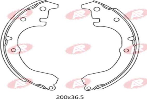 AP-SA A4560 - Set saboti frana allinparts.ro
