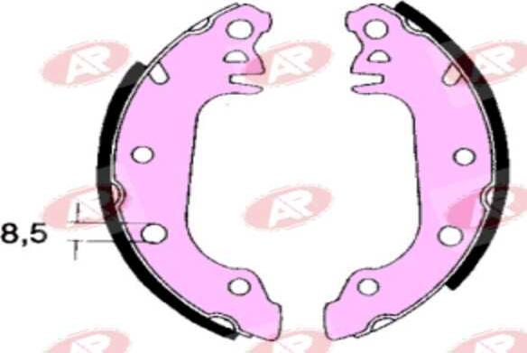 AP-SA A4710 - Set saboti frana - allinparts.ro