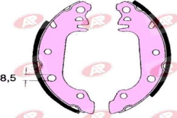 AP-SA A4711 - Set saboti frana - allinparts.ro