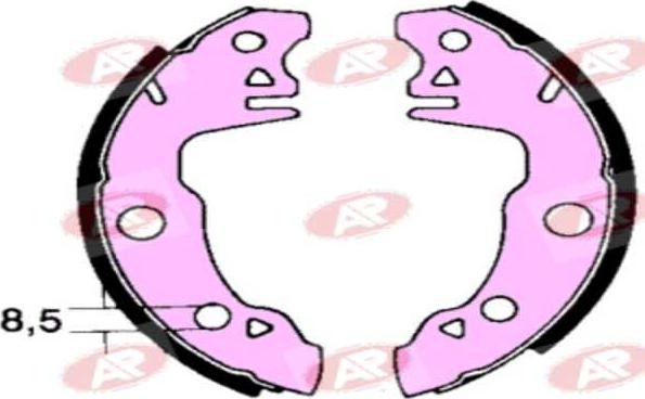AP-SA A0510 - Set saboti frana allinparts.ro