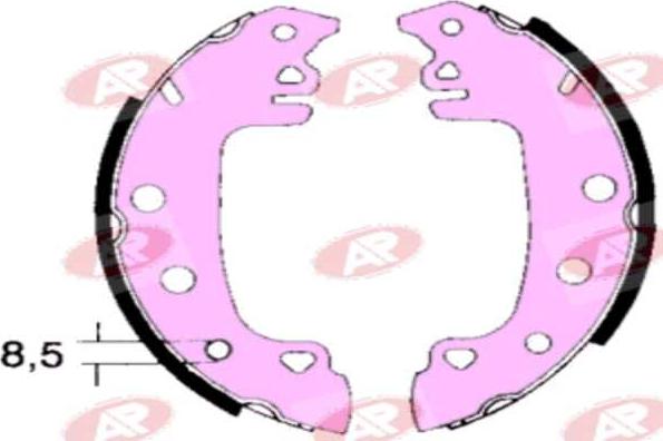 AP-SA A0770 - Set saboti frana allinparts.ro
