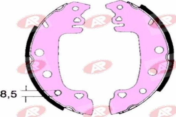 AP-SA A0771 - Set saboti frana allinparts.ro