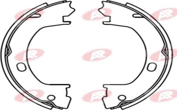 AP-SA A1015 - Set saboti frana allinparts.ro