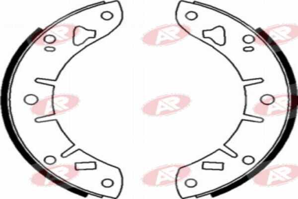 AP-SA A1010 - Set saboti frana allinparts.ro