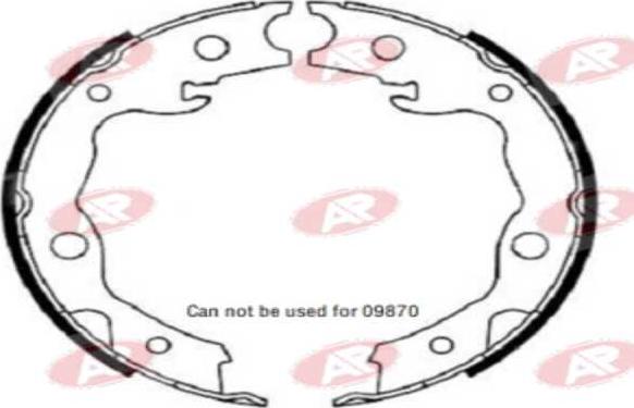 AP-SA A1034 - Set saboti frana allinparts.ro