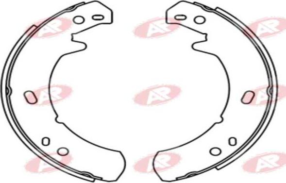 AP-SA A1029 - Set saboti frana - allinparts.ro