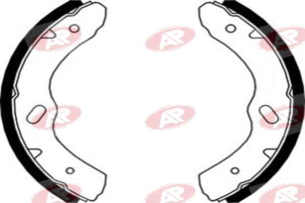 AP-SA A1165 - Set saboti frana allinparts.ro