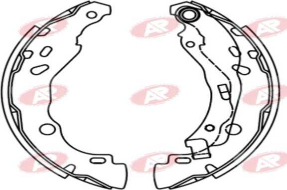 AP-SA A1109 - Set saboti frana allinparts.ro