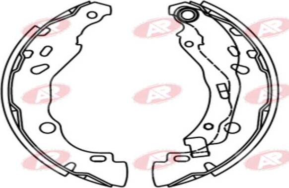 AP-SA A1111 - Set saboti frana allinparts.ro