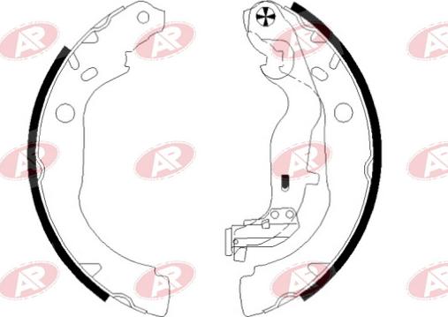 AP-SA A1131 - Set saboti frana allinparts.ro