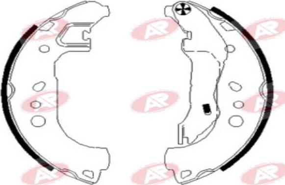 AP-SA A1179 - Set saboti frana - allinparts.ro