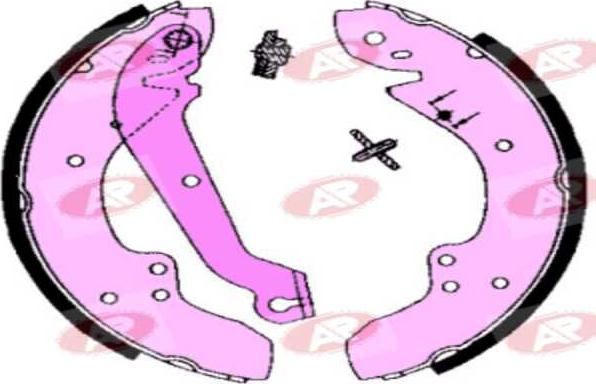AP-SA A1370 - Set saboti frana allinparts.ro