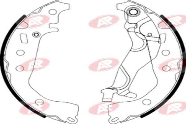 AP-SA A1203 - Set saboti frana allinparts.ro
