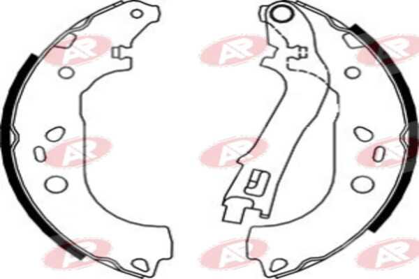 AP-SA A8590 - Set saboti frana - allinparts.ro