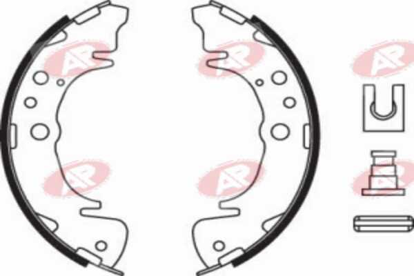 AP-SA A8020 - Set saboti frana - allinparts.ro