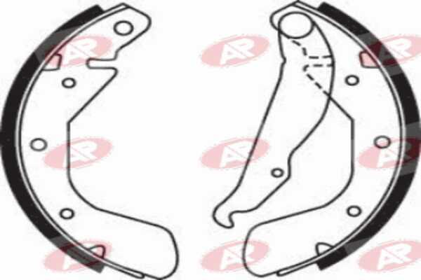 AP-SA A8130 - Set saboti frana - allinparts.ro