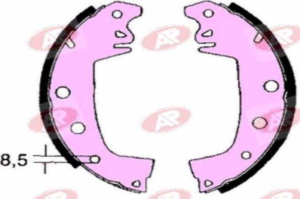 AP-SA A2971 - Set saboti frana allinparts.ro