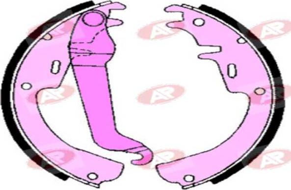 AP-SA A2540 - Set saboti frana allinparts.ro