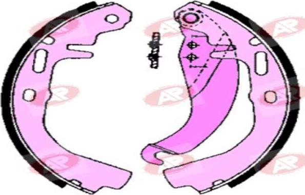 AP-SA A2500 - Set saboti frana allinparts.ro