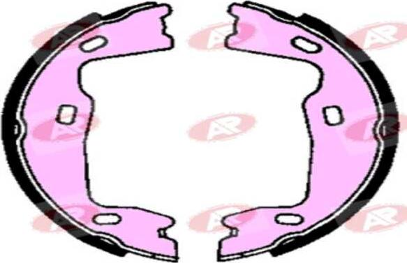 AP-SA A2570 - Set saboti frana allinparts.ro