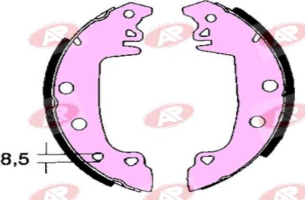 AP-SA A2850 - Set saboti frana allinparts.ro