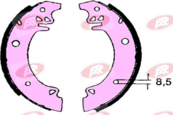 AP-SA A2750 - Set saboti frana - allinparts.ro