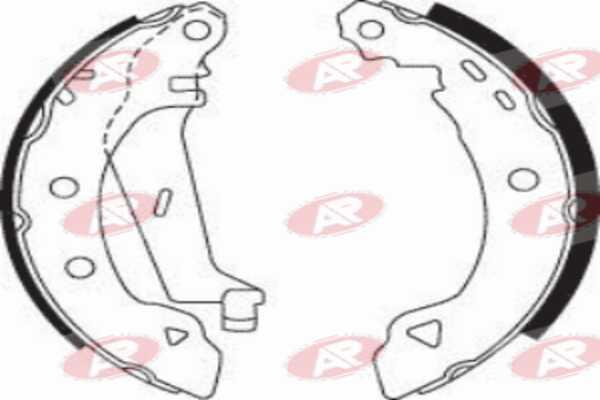 AP-SA A7530 - Set saboti frana allinparts.ro