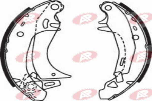 AP-SA A7570 - Set saboti frana - allinparts.ro