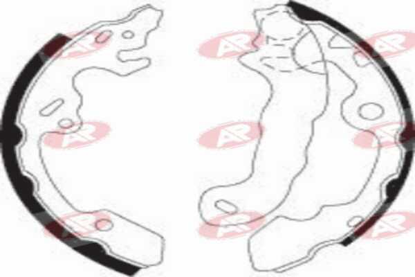 AP-SA A7380 - Set saboti frana allinparts.ro