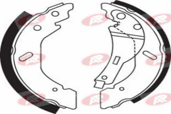 AP-SA A7790 - Set saboti frana allinparts.ro