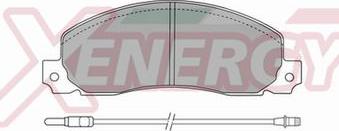 AP XENERGY X40216 - Set placute frana,frana disc allinparts.ro